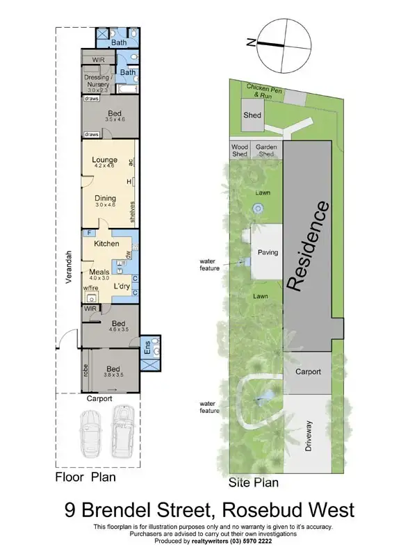 Floorplan of Homely house listing, 9 Brendel Street, Rosebud West VIC 3940