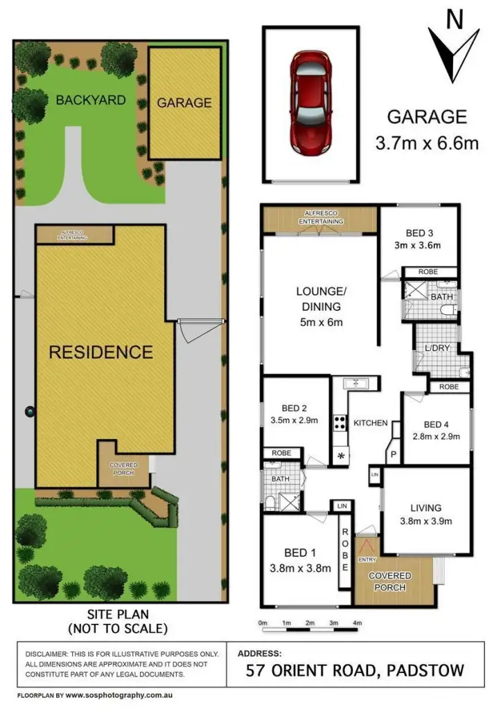 Floorplan of Homely house listing, 57 Orient Road, Padstow NSW 2211