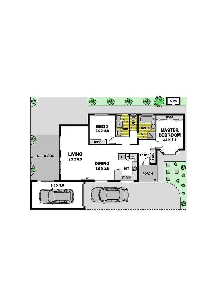 Floorplan of Homely unit listing, 3/20 Waratah Avenue, Tullamarine VIC 3043