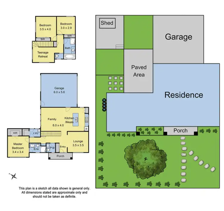 Floorplan of Homely townhouse listing, 1/11 Northwood Street, Ringwood East VIC 3135