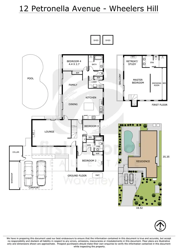 Floorplan of Homely house listing, 12 Petronella Avenue, Wheelers Hill VIC 3150