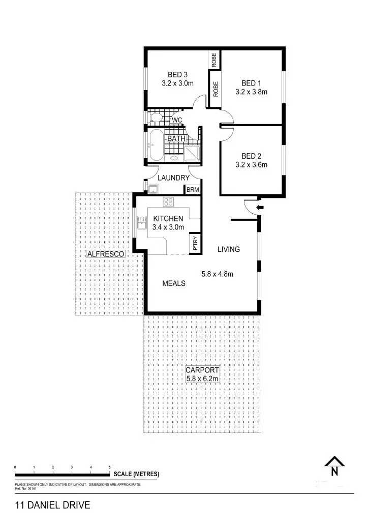 Floorplan of Homely house listing, 11 Daniel Drive, Golden Square VIC 3555