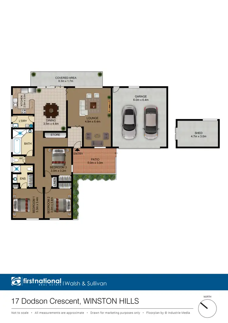 Floorplan of Homely house listing, 17 Dodson Crescent, Winston Hills NSW 2153