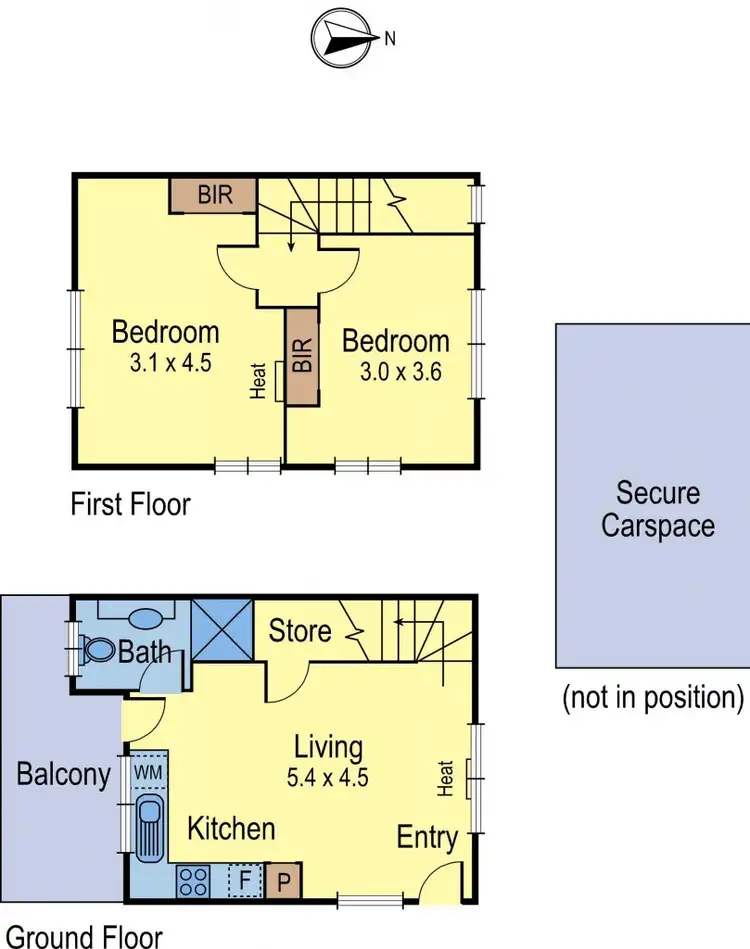 Floorplan of Homely unit listing, 1/1251 Plenty Road, Bundoora VIC 3083