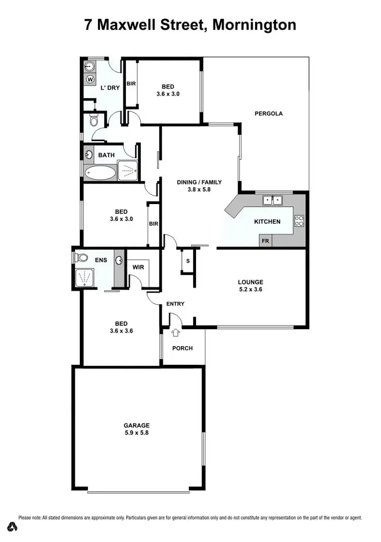 Floorplan of Homely house listing, 7 Maxwell Street, Mornington VIC 3931