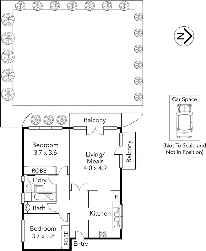 Floorplan of Homely unit listing, 1/22 Weir Street, Balwyn VIC 3103