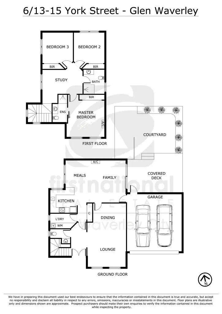Floorplan of Homely townhouse listing, 6/13-15 York Street, Glen Waverley VIC 3150