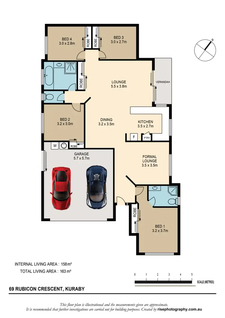 Floorplan of Homely house listing, 69 Rubicon Crescent, Kuraby QLD 4112