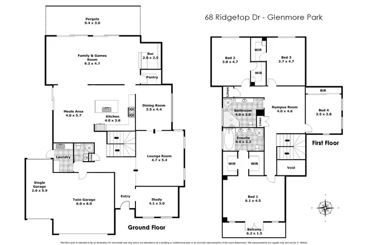 Floorplan of Homely house listing, 68 Ridgetop Drive, Glenmore Park NSW 2745