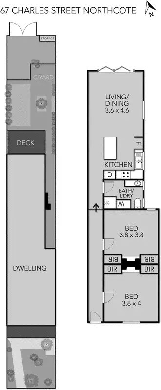 Floorplan of Homely house listing, 67 Charles Street, Northcote VIC 3070