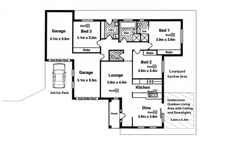 Floorplan of Homely house listing, 43B Vine Terrace, Klemzig SA 5087