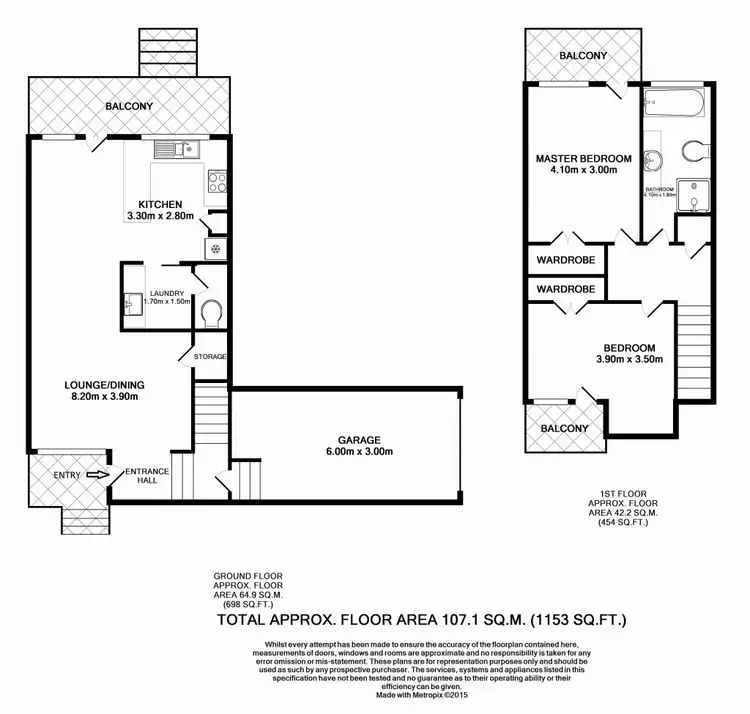 Floorplan of Homely townhouse listing, 10/10-11 Ferguson Road, Springwood NSW 2777