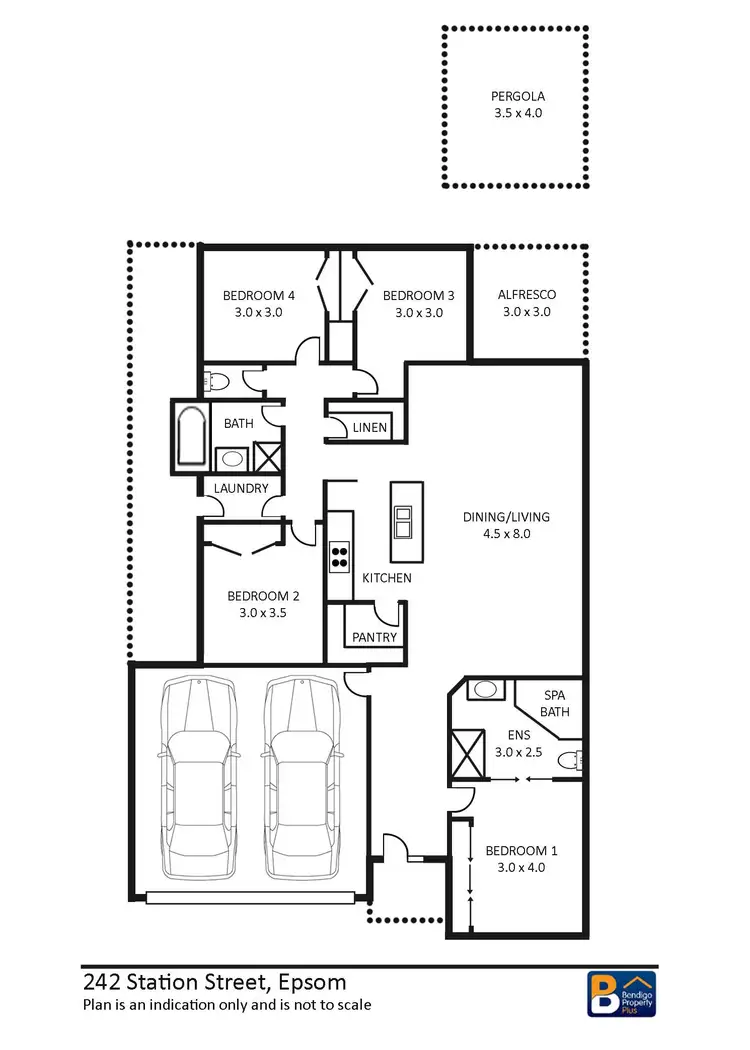 Floorplan of Homely house listing, 242 Station Street, Epsom VIC 3551
