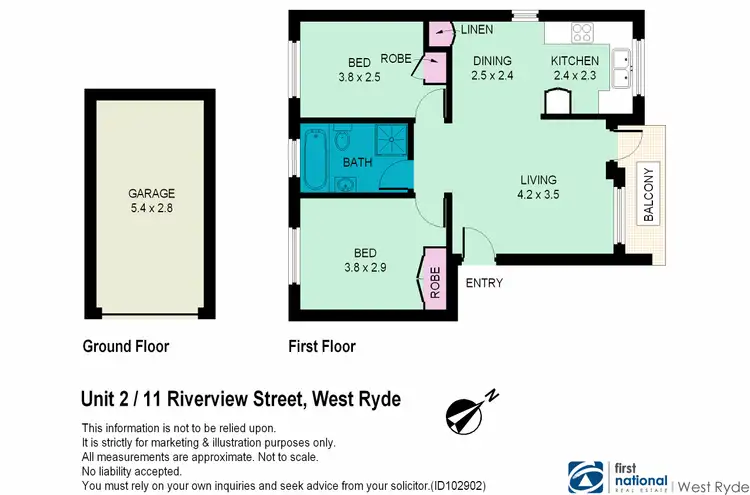 Floorplan of Homely unit listing, 2/11 Riverview Street, West Ryde NSW 2114