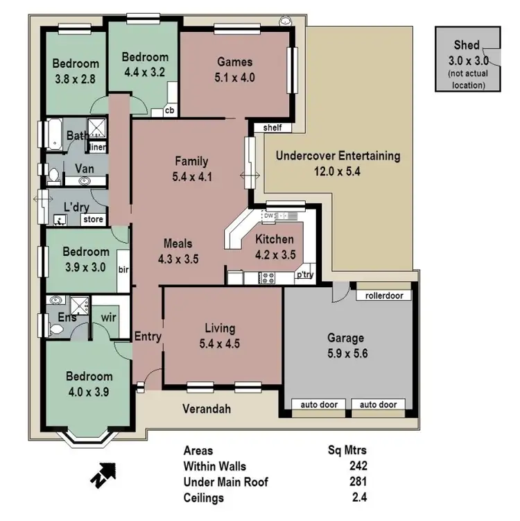Floorplan of Homely house listing, 11 Craig Drive, Nairne SA 5252