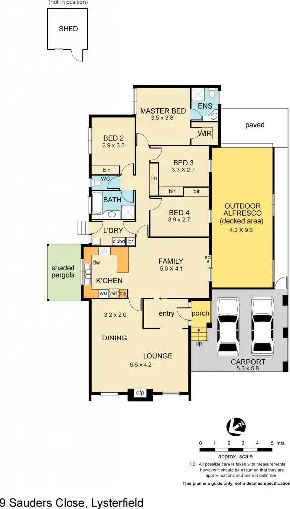 Floorplan of Homely house listing, 9 Saunders Close, Lysterfield VIC 3156