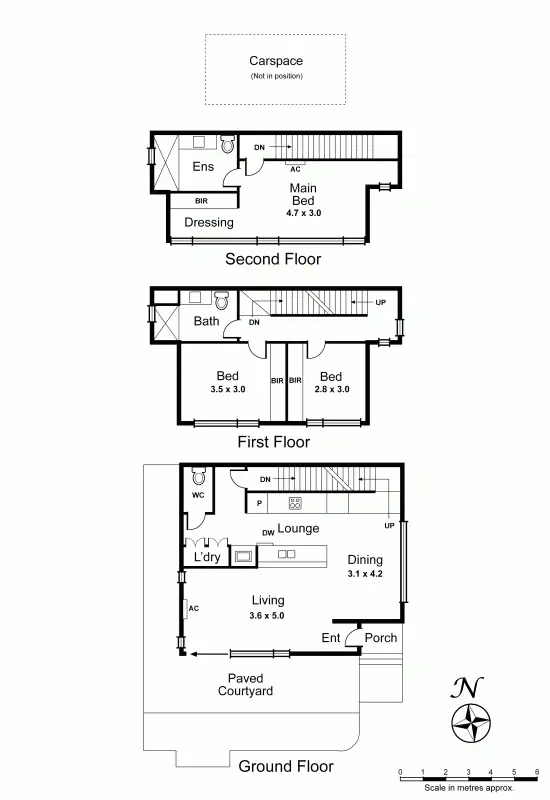 Floorplan of Homely townhouse listing, 1/227 McKinnon Road, Mckinnon VIC 3204