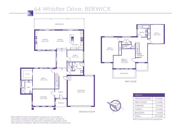 Floorplan of Homely house listing, 64 Whistler Drive, Berwick VIC 3806
