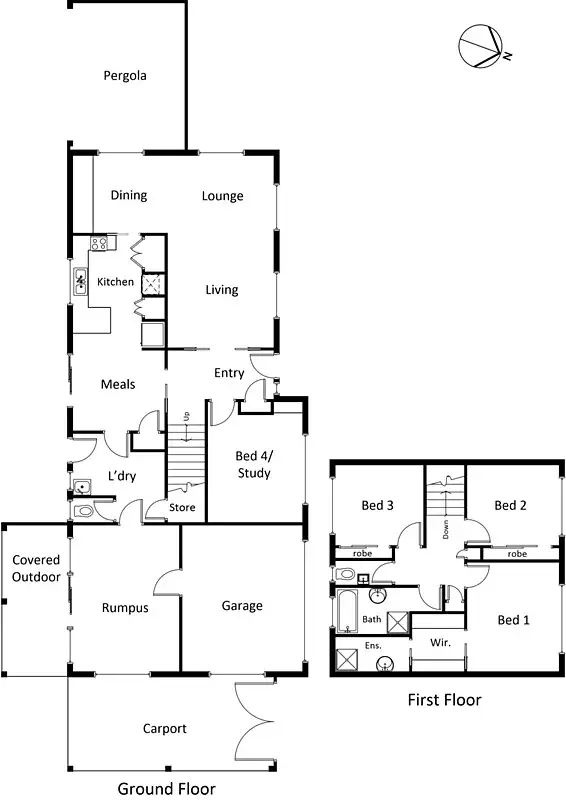 Floorplan of Homely house listing, 1 Balaka Avenue, Aspendale VIC 3195