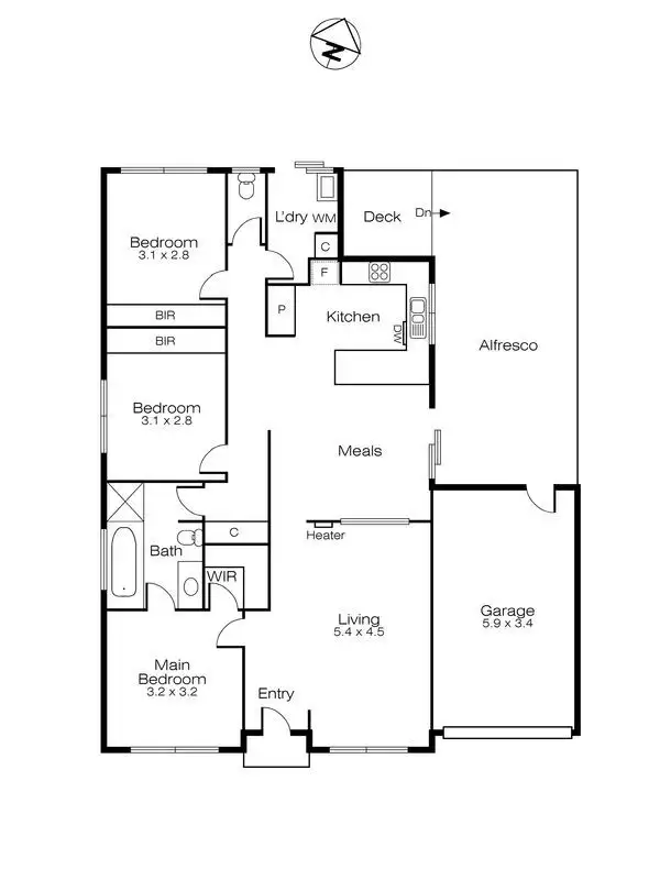 Floorplan of Homely house listing, 4 Selwyn Street, Miners Rest VIC 3352