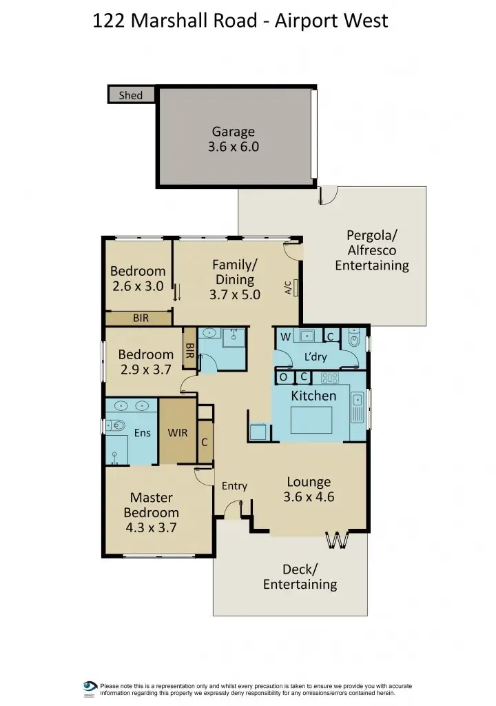 Floorplan of Homely house listing, 122 Marshall Road, Airport West VIC 3042