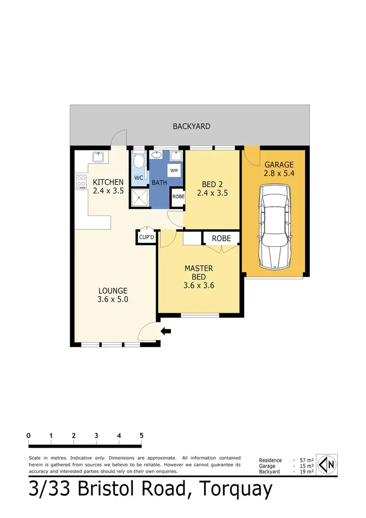 Floorplan of Homely unit listing, 3/33 Bristol Road, Torquay VIC 3228