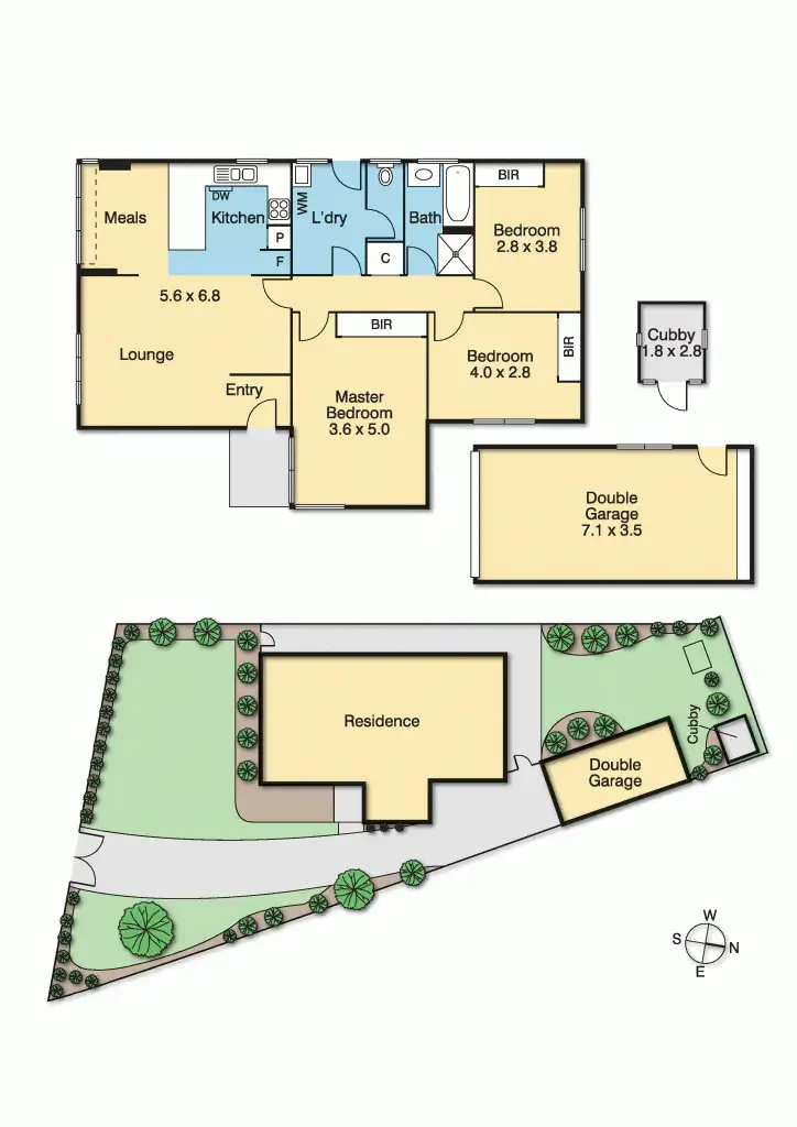 Floorplan of Homely house listing, 42 Hughes Parade, Reservoir VIC 3073