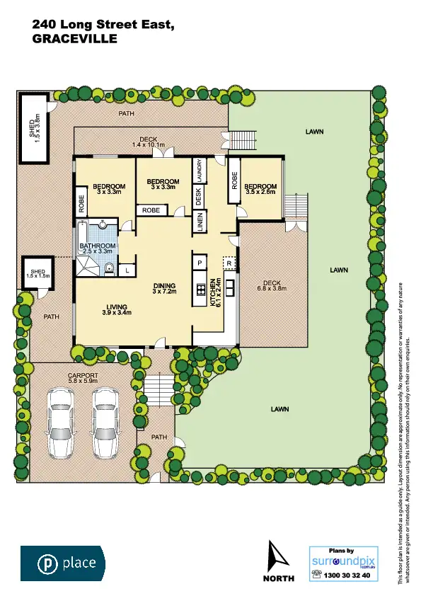 Floorplan of Homely house listing, 240 Long Street East, Graceville QLD 4075