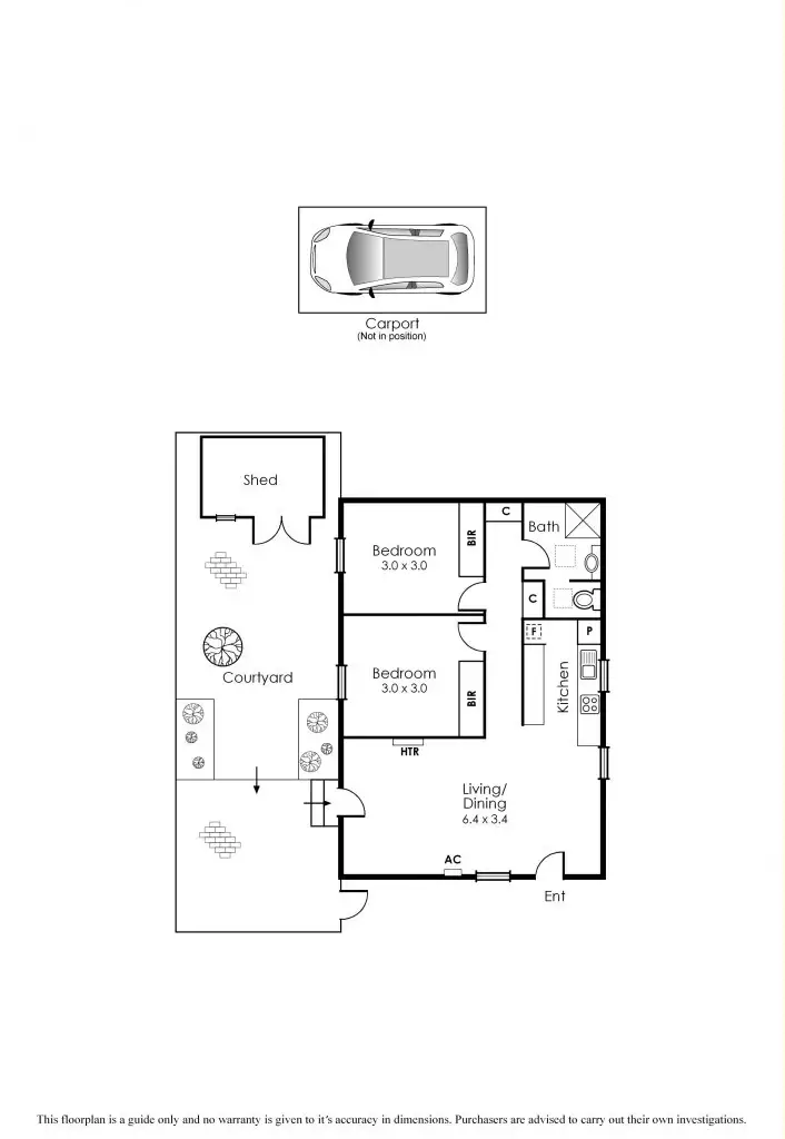 Floorplan of Homely unit listing, 3/5 Bourke Street, Mentone VIC 3194