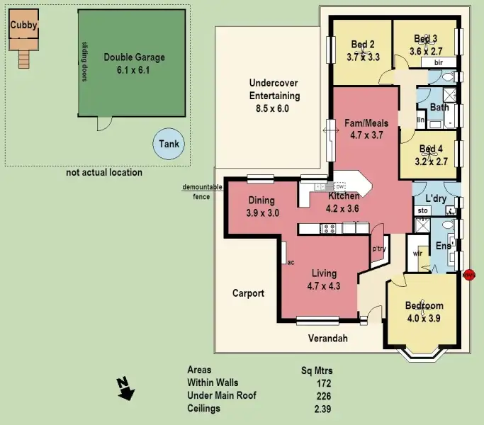Floorplan of Homely house listing, 68 Grevillea Way, Woodside SA 5244