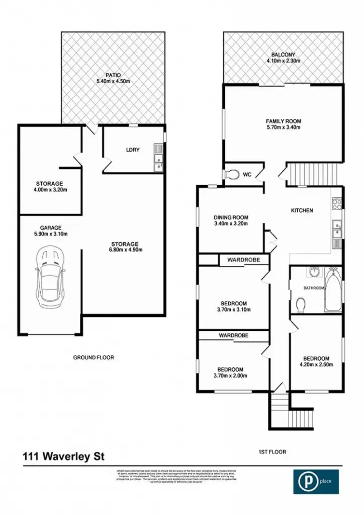 Floorplan of Homely house listing, 111 Waverley Street, Annerley QLD 4103