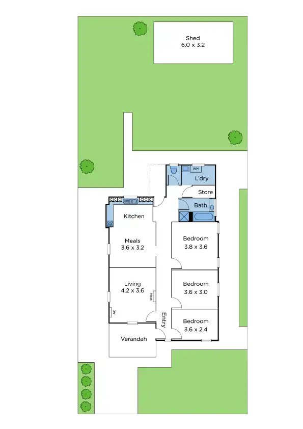 Floorplan of Homely house listing, 18 Hughes Street, Yarraville VIC 3013
