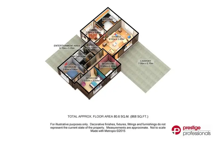 Floorplan of Homely house listing, 8 Cyclamen Place, Macquarie Fields NSW 2564