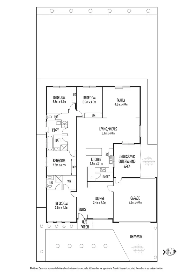 Floorplan of Homely house listing, 44 Leyana Crescent, Brookfield VIC 3338