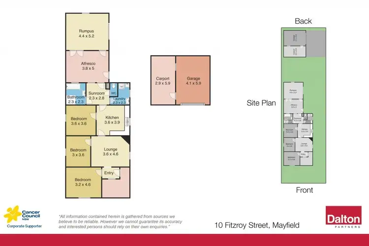 Floorplan of Homely house listing, 10 Fitzroy Street, Mayfield NSW 2304