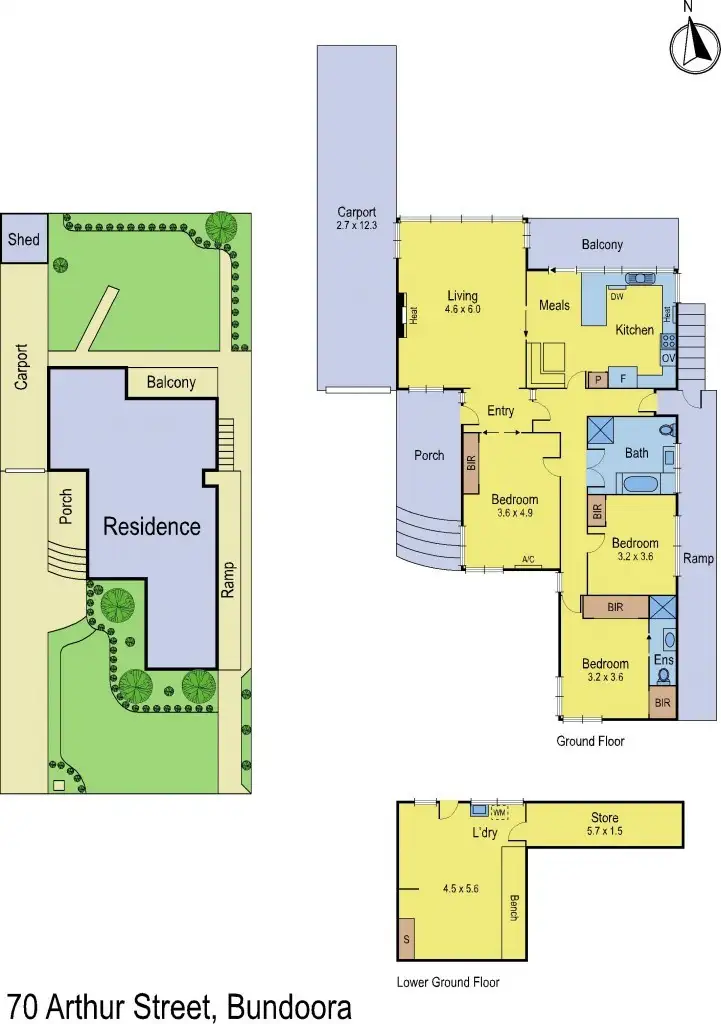 Floorplan of Homely house listing, 70 Arthur Street, Bundoora VIC 3083