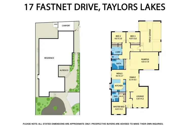 Floorplan of Homely house listing, 17 Fastnet Drive, Taylors Lakes VIC 3038