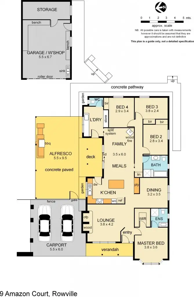 Floorplan of Homely house listing, 9 Amazon Court, Rowville VIC 3178