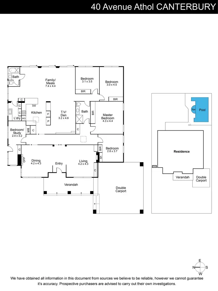 Floorplan of Homely house listing, 40 Avenue Athol, Canterbury VIC 3126