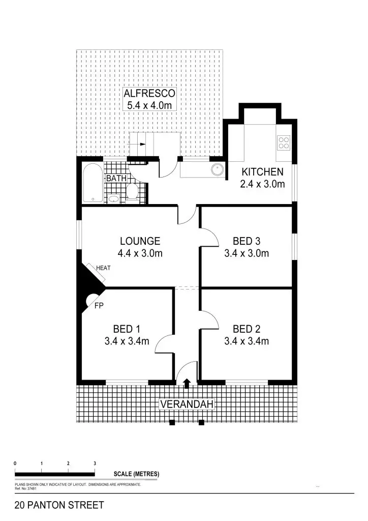 Floorplan of Homely house listing, 20 Panton Street, Bendigo VIC 3550