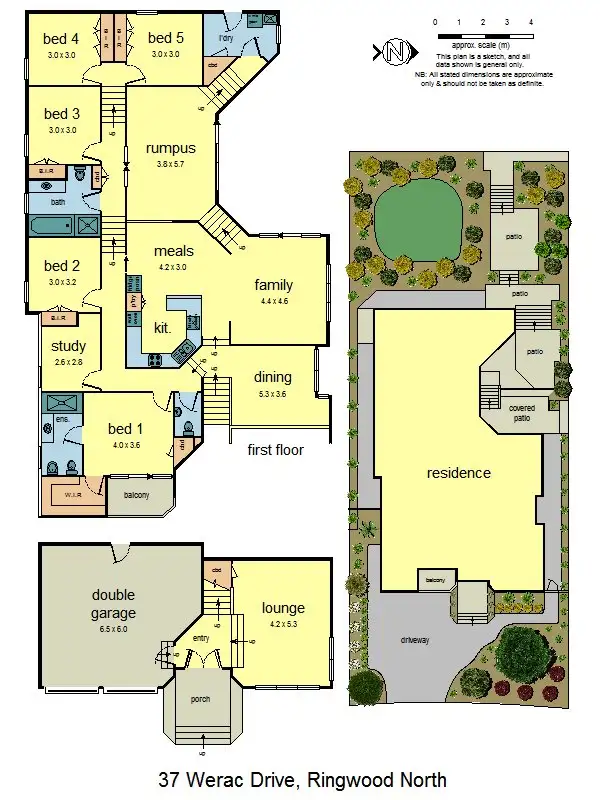 Floorplan of Homely house listing, 37 Werac Drive, Ringwood North VIC 3134