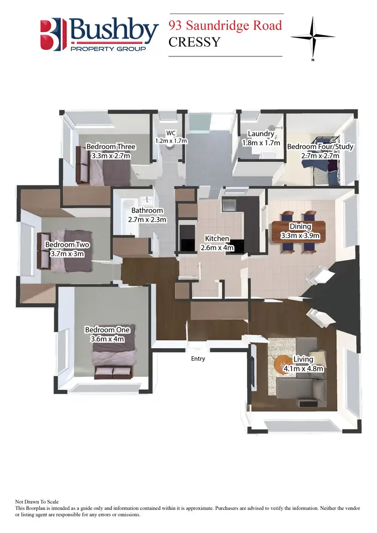 Floorplan of Homely house listing, 93 Saundridge Road, Cressy TAS 7302