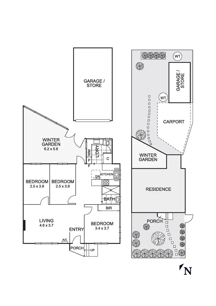 Floorplan of Homely house listing, 74 Pacific Drive, Heidelberg West VIC 3081
