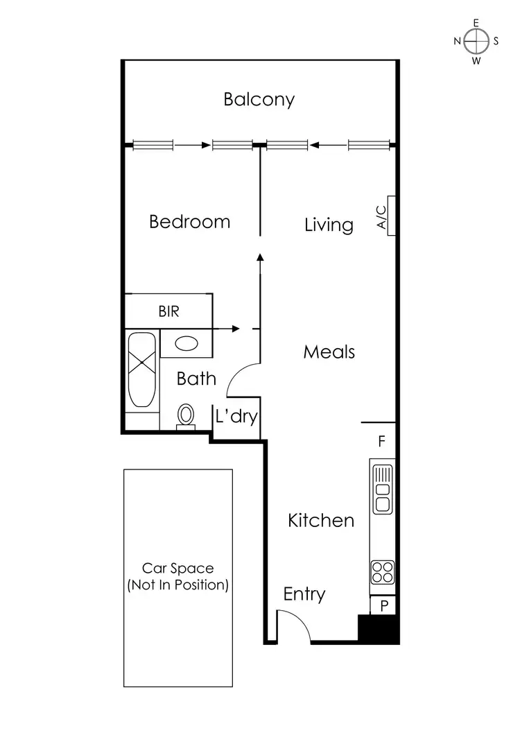 Floorplan of Homely apartment listing, 403/99 Nott Street, Port Melbourne VIC 3207