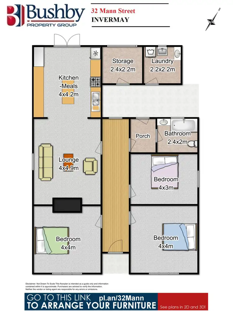 Floorplan of Homely house listing, 32 Mann Street, Invermay TAS 7248