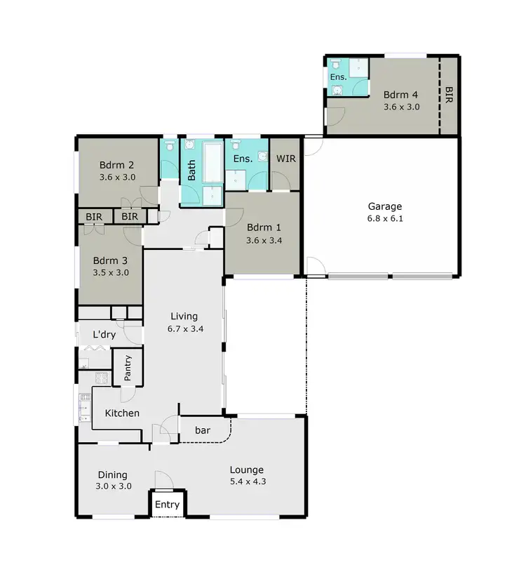 Floorplan of Homely house listing, 5 Linton Court, Alfredton VIC 3350