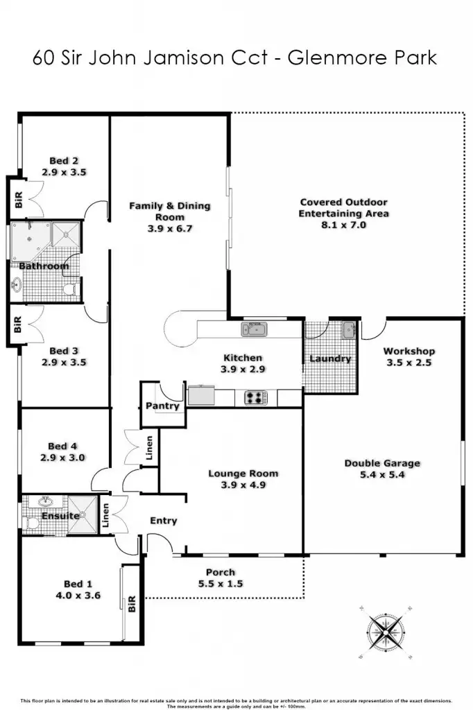 Floorplan of Homely house listing, 60 Sir John Jamison Circuit, Glenmore Park NSW 2745