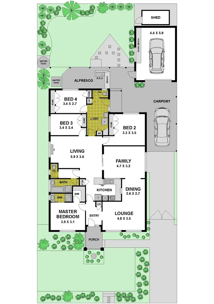 Floorplan of Homely house listing, 8 Allenby Place, Gladstone Park VIC 3043