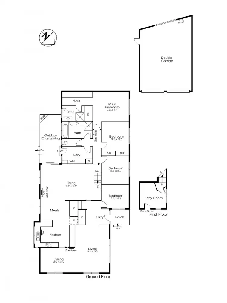 Floorplan of Homely house listing, 3 Tarn Place, Wendouree VIC 3355