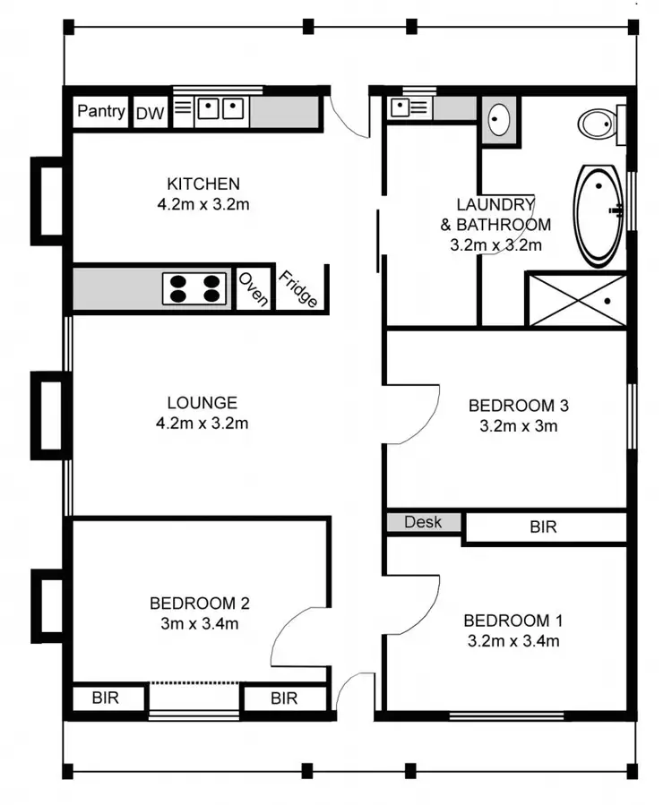 Floorplan of Homely house listing, 145 Michie Street, Elmore VIC 3558